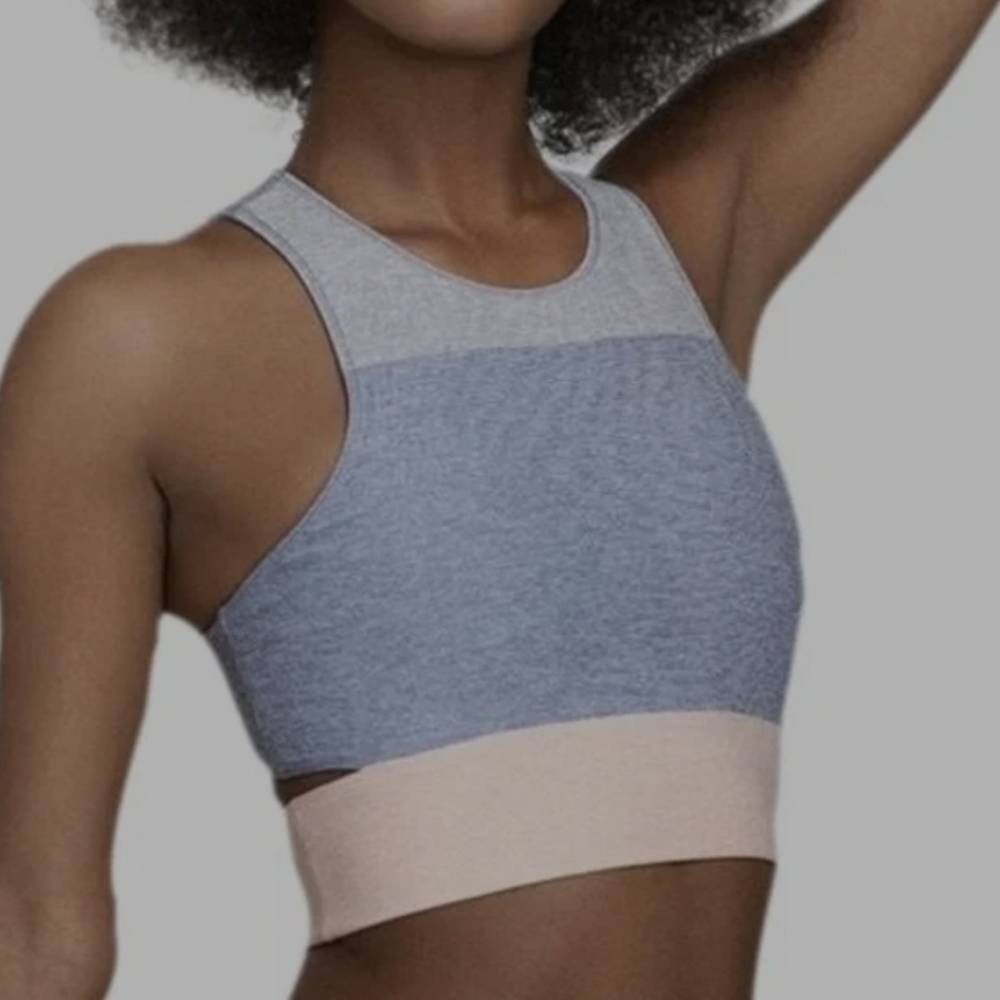 Outdoor voices slashback sports bra